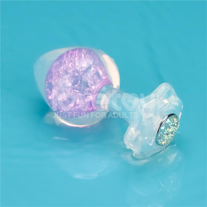 Gemoria Silicone Butt Plug with Crystal Sphere