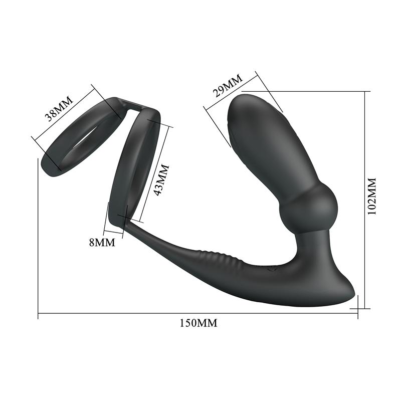 Emoni Vibrating Butt Plug and Cock Ring