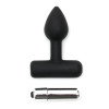 Butt Plug with Vibrating Bullet Black