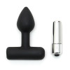 Butt Plug with Vibrating Bullet Black