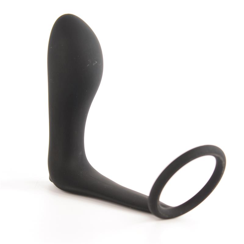 Ansel Anal Plug with Vibration and Cock Ring USB Silicone