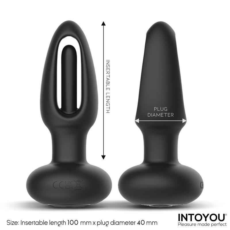 Sasha Vibrating Plug with Flipping Tongue and Remote Control