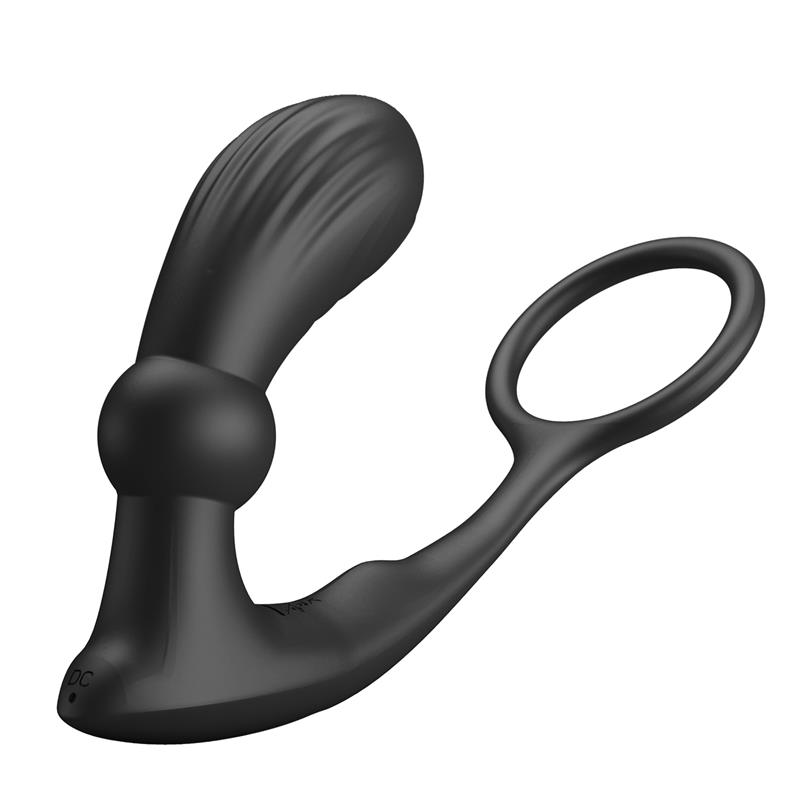 Warren Remote-Controlled Vibrating and Pulsating Anal Plug and Penis Ring