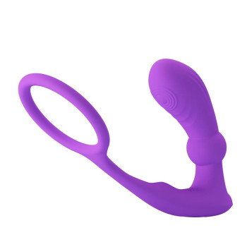 Warren Remote-Controlled Vibrating and Pulsating Anal Plug and Penis Ring