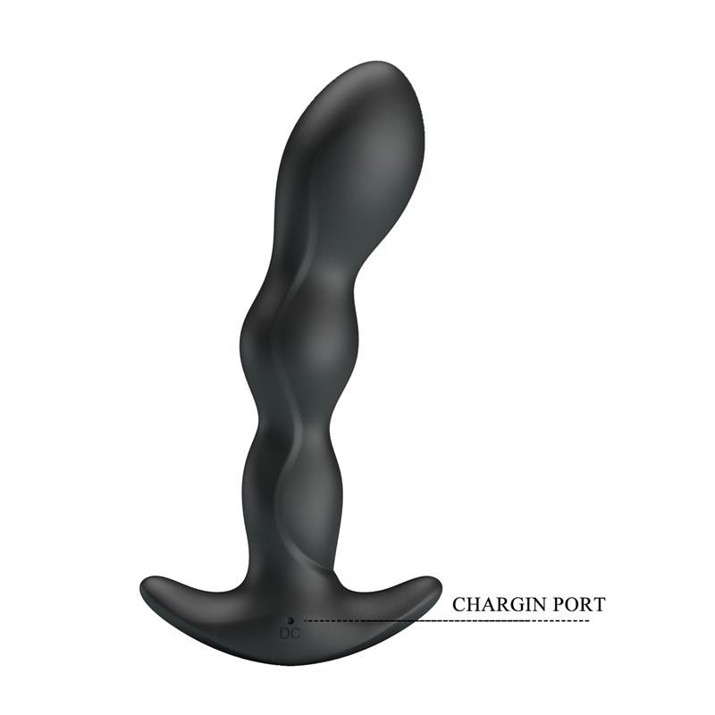 Yale Butt Plug with Vibration Black