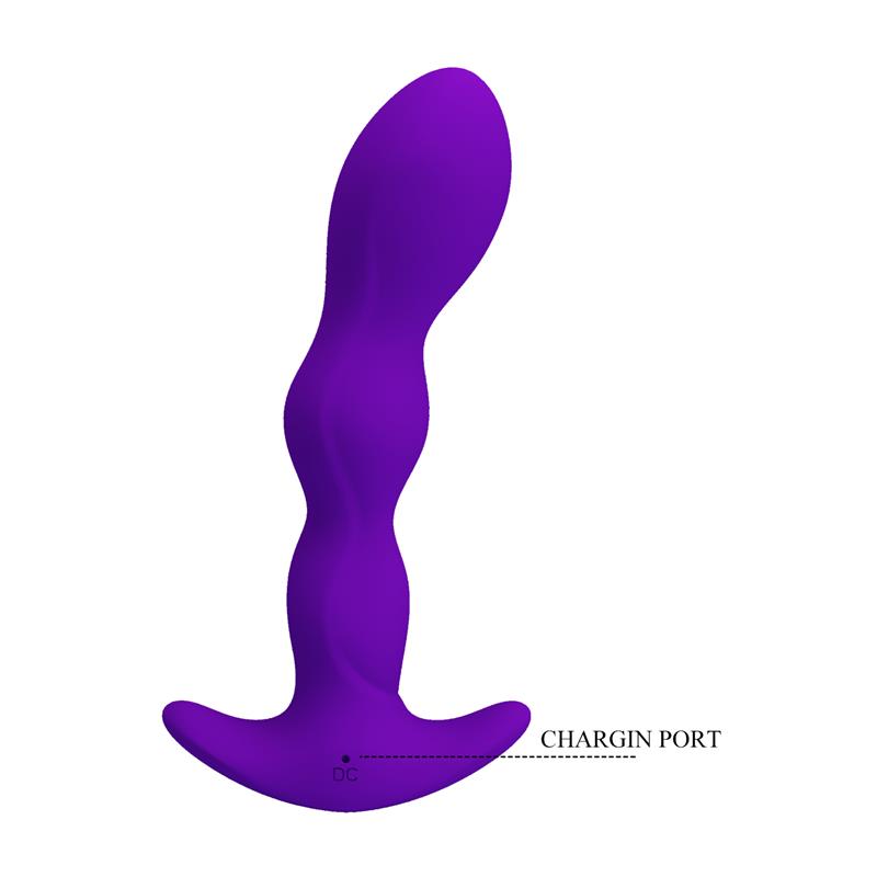 Yale Butt Plug with Vibration Purple