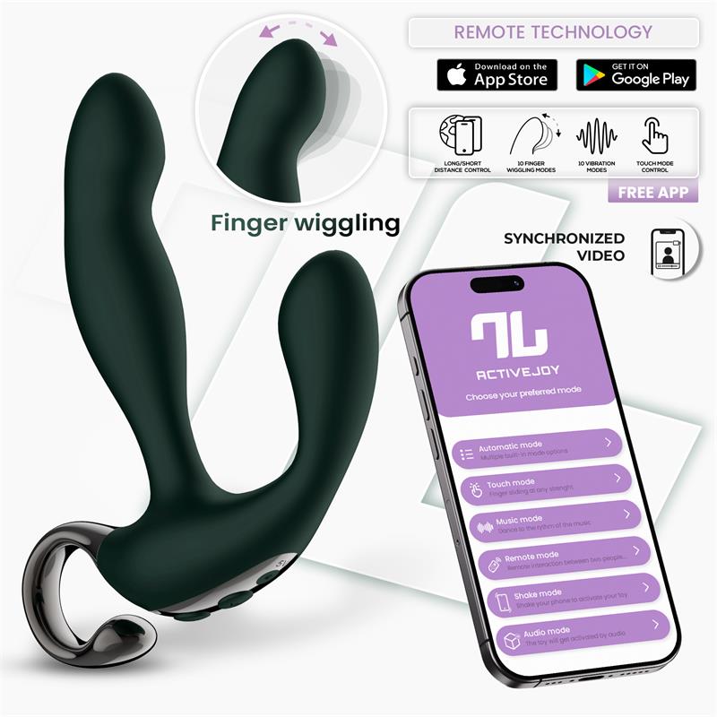 Greeny Prostate Massager with Finger Wiggling and App