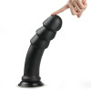 Dildo King Sized Anal Ripples 11.25 Black