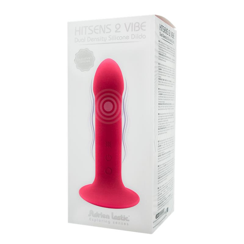 Double Density Dildo Vibration Hitsens 2 6.5 Pink