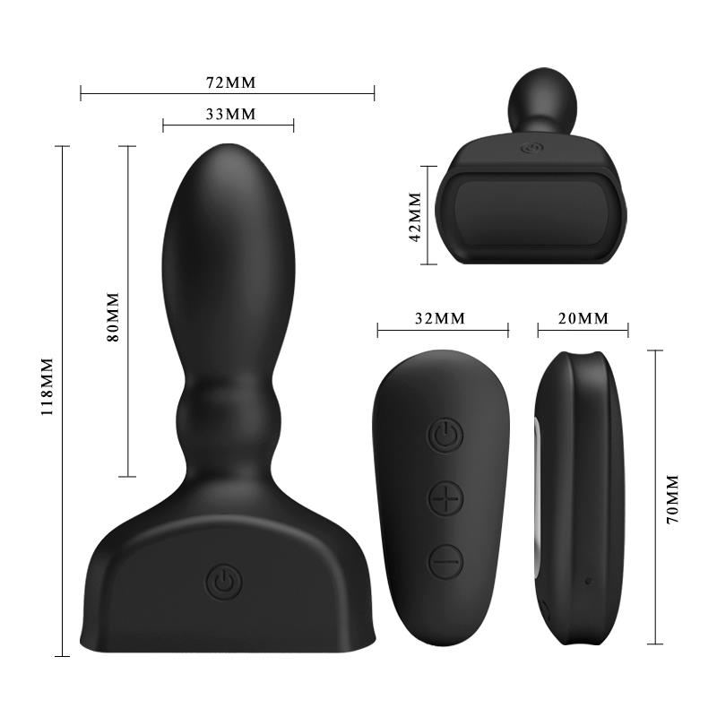 Inflatable Butt Plug with Remote Control Mr. Play