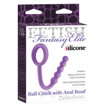 Fetish Fantasy Elite  Ball Cinch with Anal Bead Purple