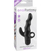 Vibrating Butt Plug P-Spot Spiral Black