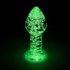 Glow in the Dark Glass Butt Plug