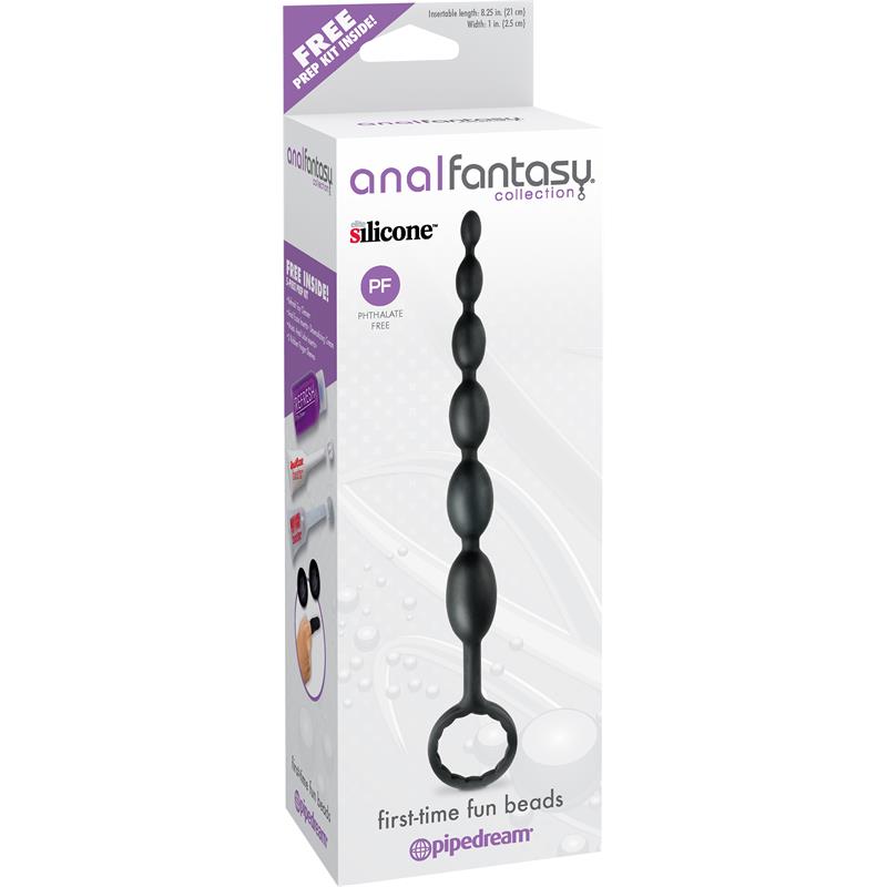First-Time Fun Anal Beads Black