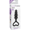 Anal Stimulator Beaded Luv Probe Black