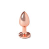Rose Gold  Metal Butt Plug Size S