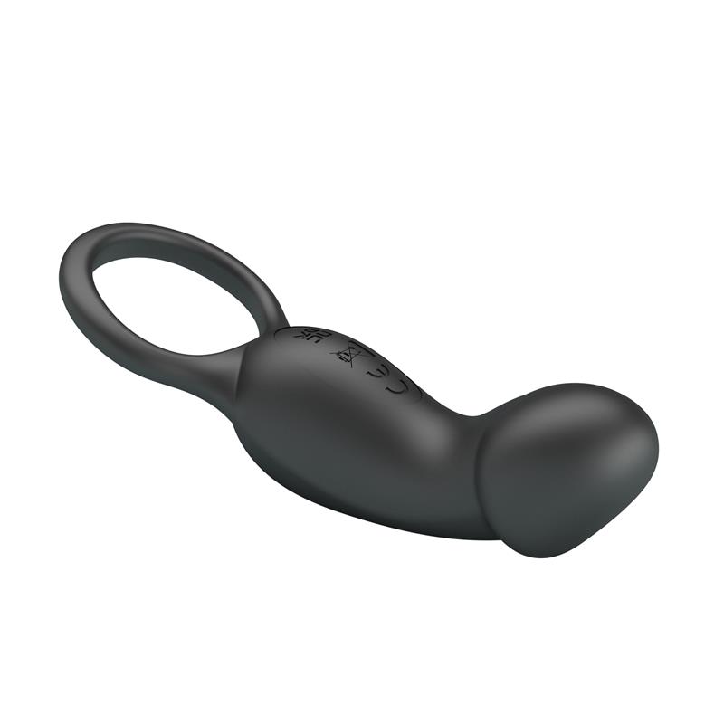 Trae Vibrating Cock Ring USB  Black