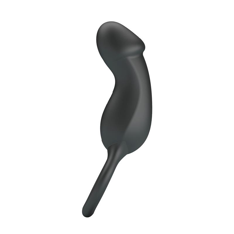 Trae Vibrating Cock Ring USB  Black