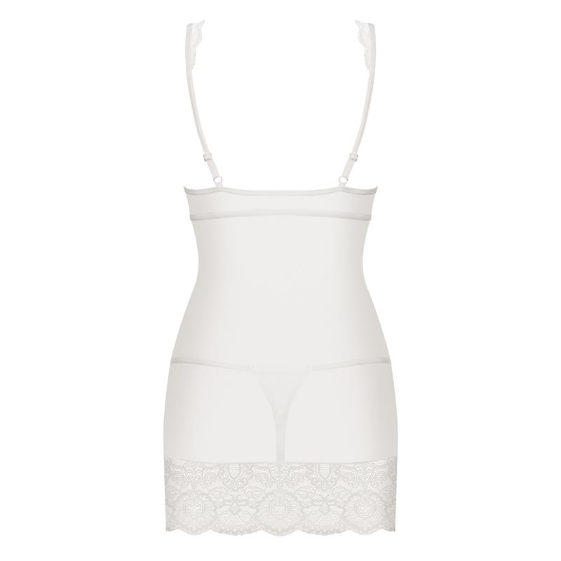 853-CHE-2 Chemise AND Thong White