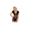 821-CHE-1 Chemise and Thong Black