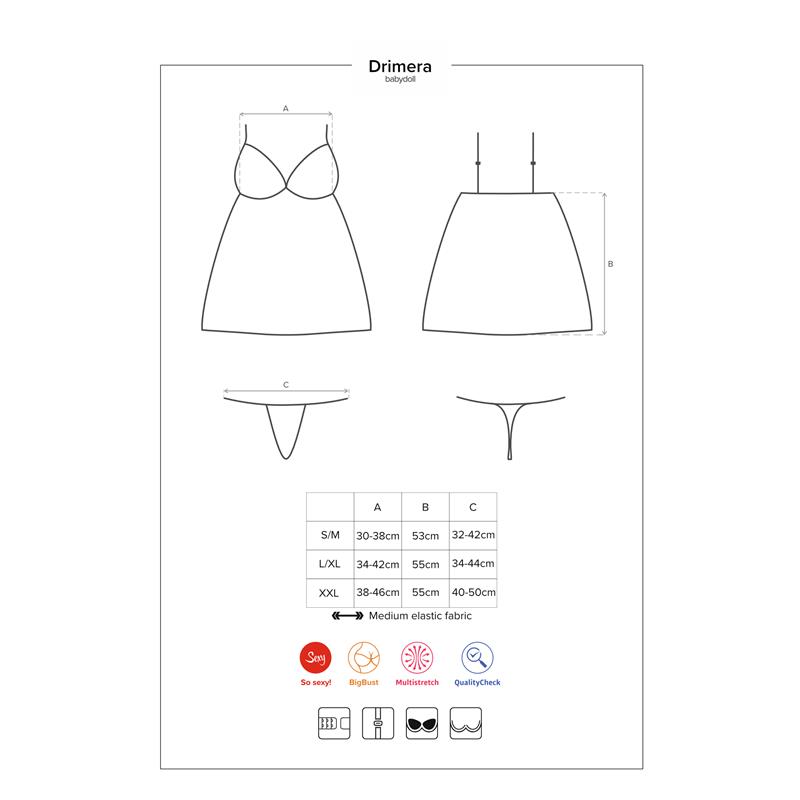 Drimera Babydoll and Thong Blue