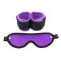Handcuffs with Mask Adjustable Purple