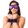 Handcuffs with Mask Adjustable Purple
