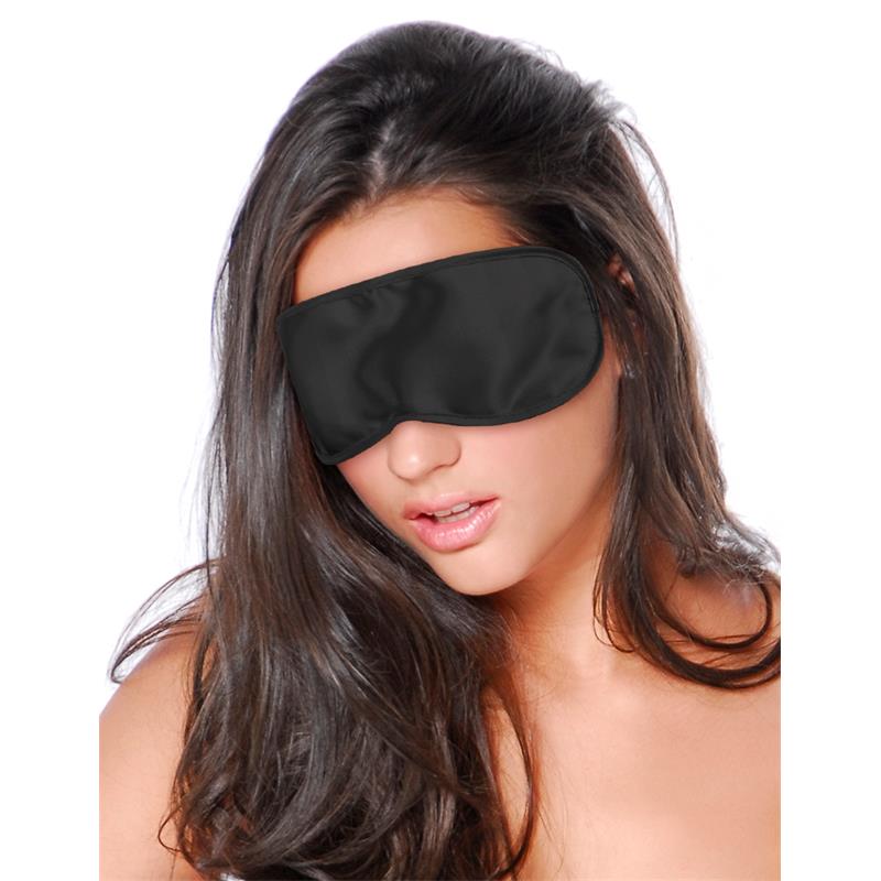Satin Love Mask Black