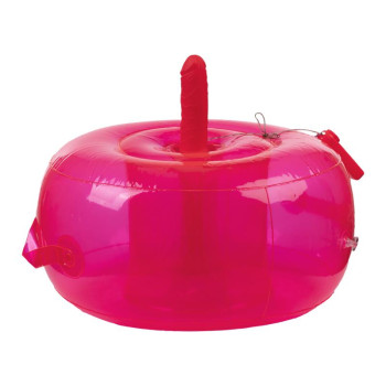Inflatable Cushion with Vibrating Dildo and Rmote Ding Dong