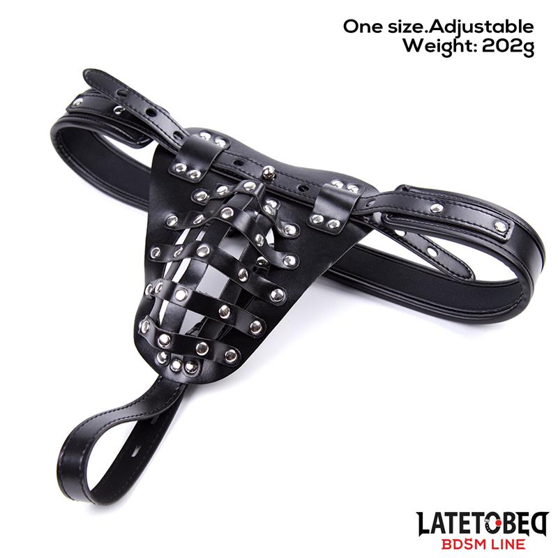 Mens Chastity Pants with Cage Adjustable