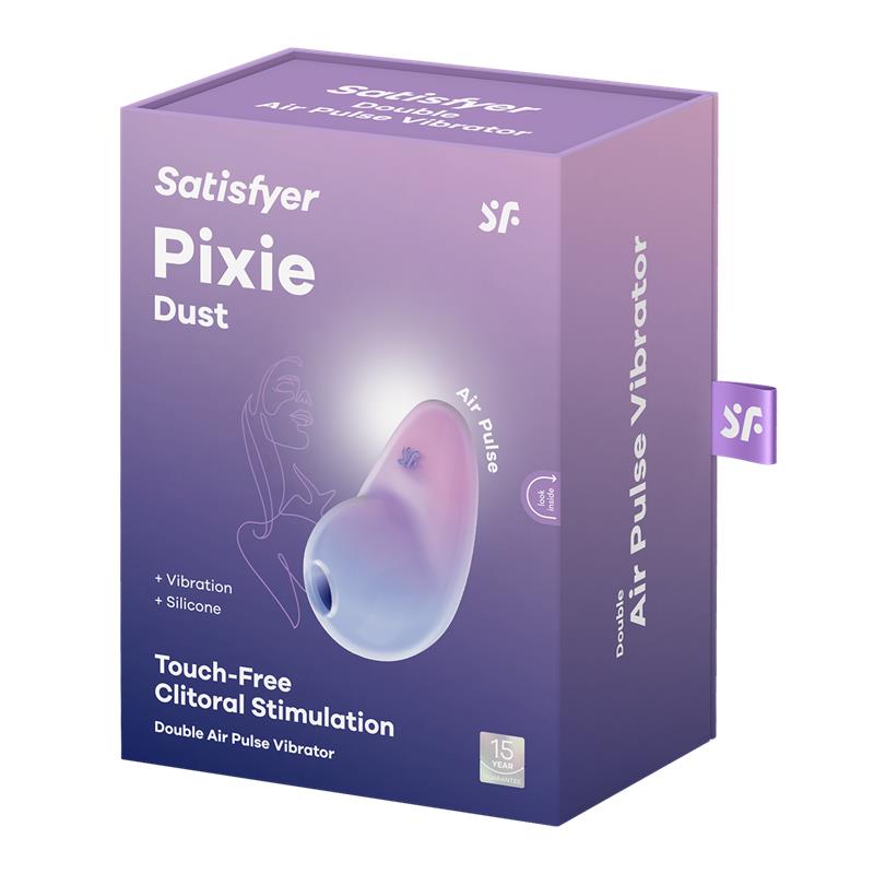 Pixie Dust Clitoris Sucker with Vibration Violet/Pink