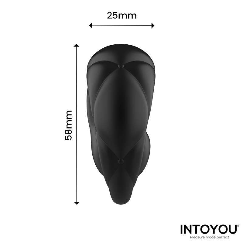 Torus Vibrating Ring with Clitoral Ball and Remote Control USB