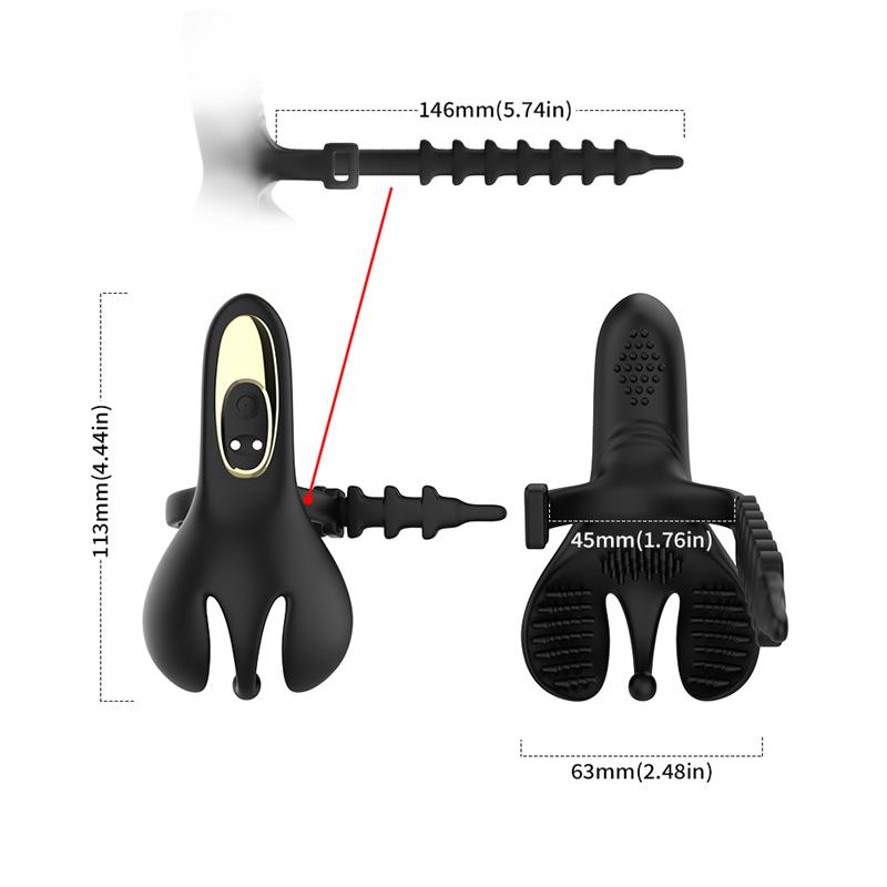 Ball Pack and Penis Vibrating Ring Adjustable