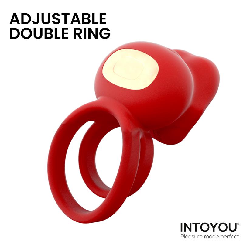 Bittey Cock Ring with Vibration and Biting