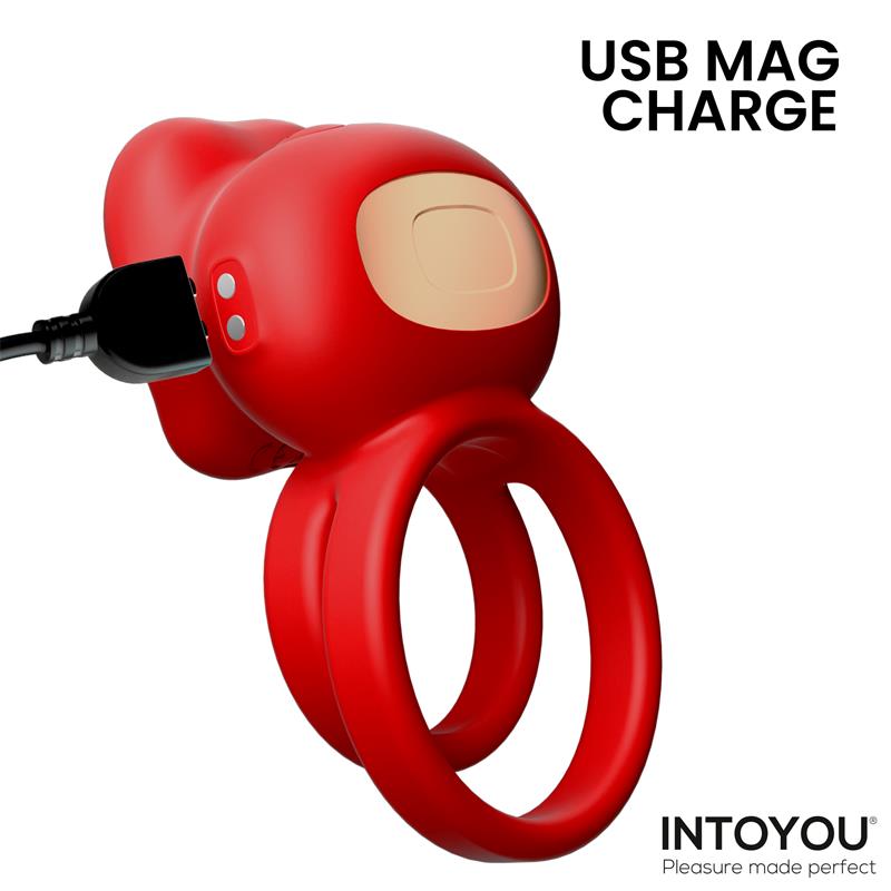 Bittey Cock Ring with Vibration and Biting