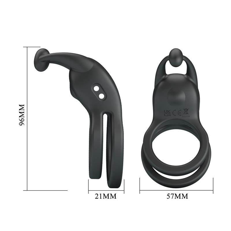 Goodwin Vibrating Double Cock Ring