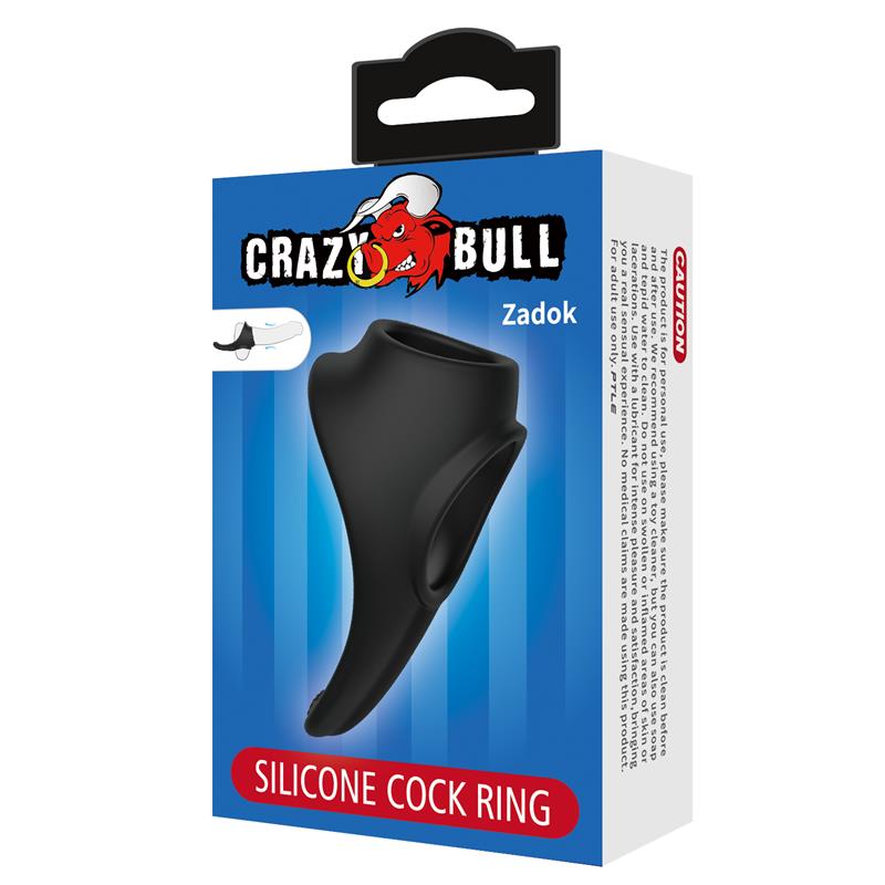 Zadok Silicone Cock and Testicles Ring