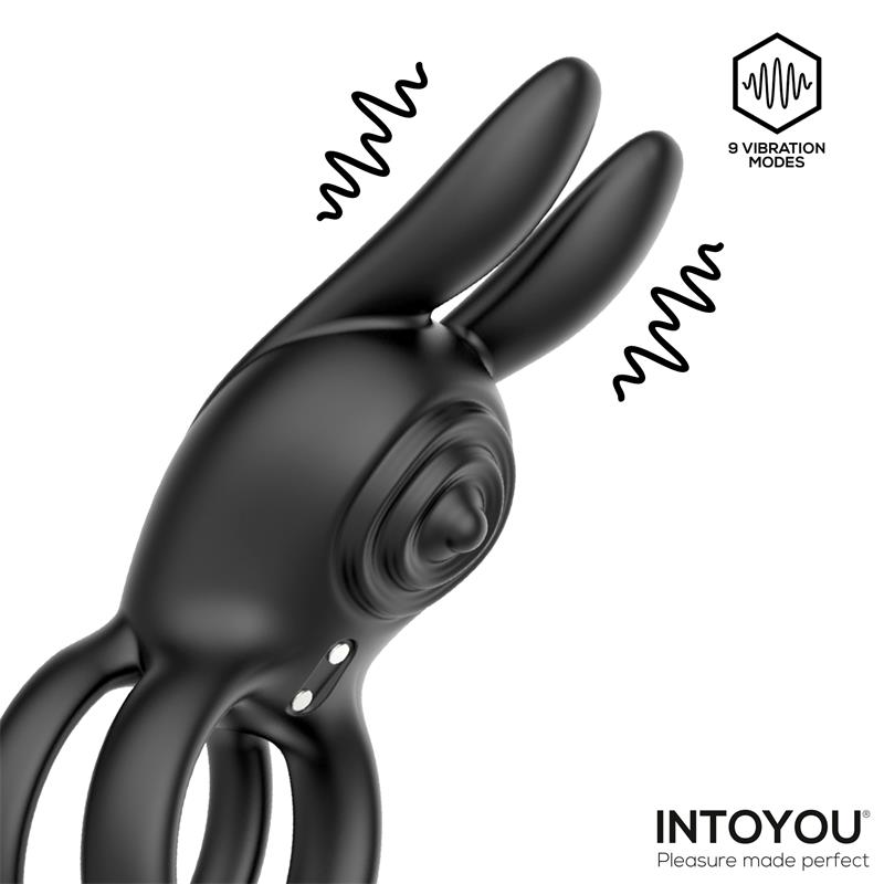 Konny Vibrating Rabbit Double Cockring with Remote