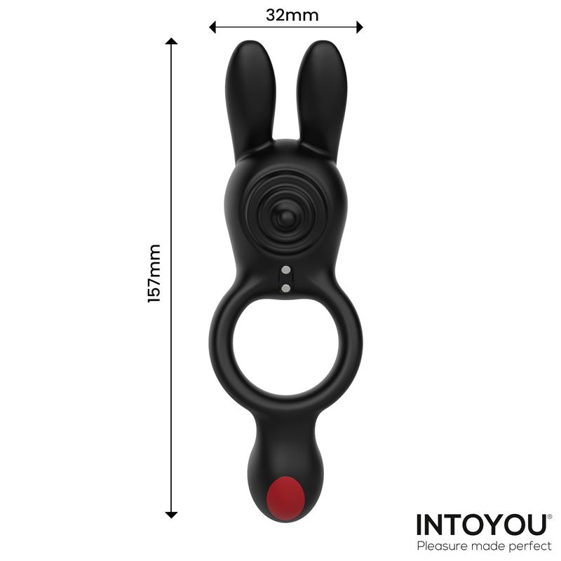 Konny Vibrating Rabbit Double Cockring with Remote