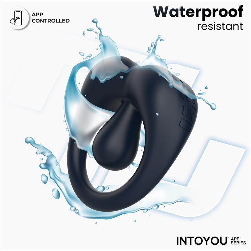 Kenny Penis Ring with Clitoris Stimulator and APP Night Blue