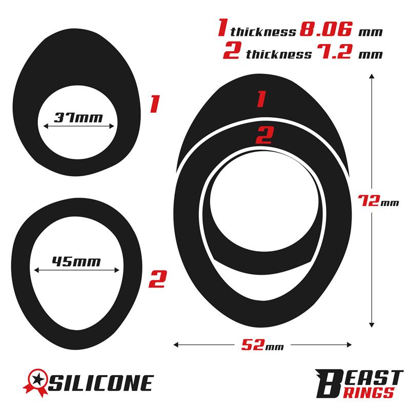 Double Ring Silicone 37/45 mm