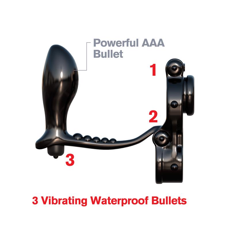 Fantasy C-Ringz Ironman Ass-Gasm Black