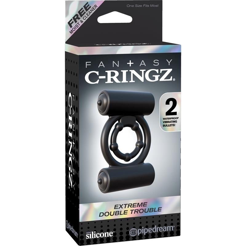 Fantasy C-Ringz Extreme Double Trouble Black