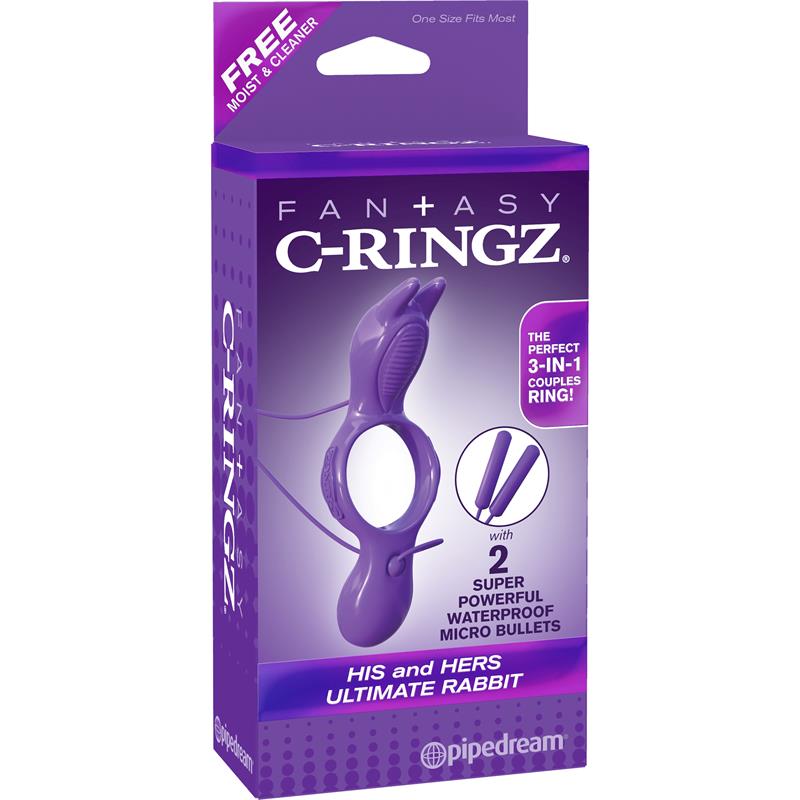 Fantasy C-Ringz  His and Hers Ultimate Rabbit Purple