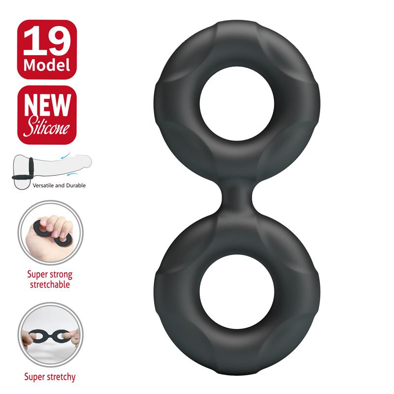 Radwan Double Cock Ring Silicone Mod 19