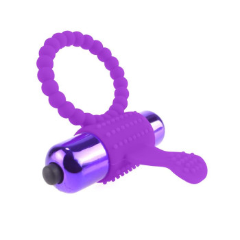 Silicone Ring with Bullet Purple