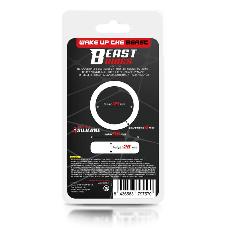 Liquid Silicone Cock Ring 3.4 cm
