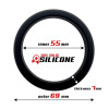 Cock Ring Solid Silicone 5.5 cm Black
