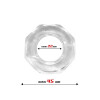 Cock Ring Super Flexible Polygon 2.2 cm Clear