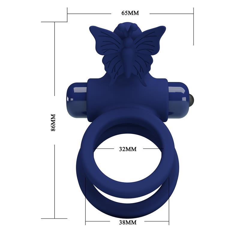 Vibrating Double Penis Ring